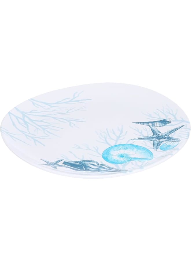 Moments Melamine Flat Plate, 28 Cm Size, Malibu - Image 3