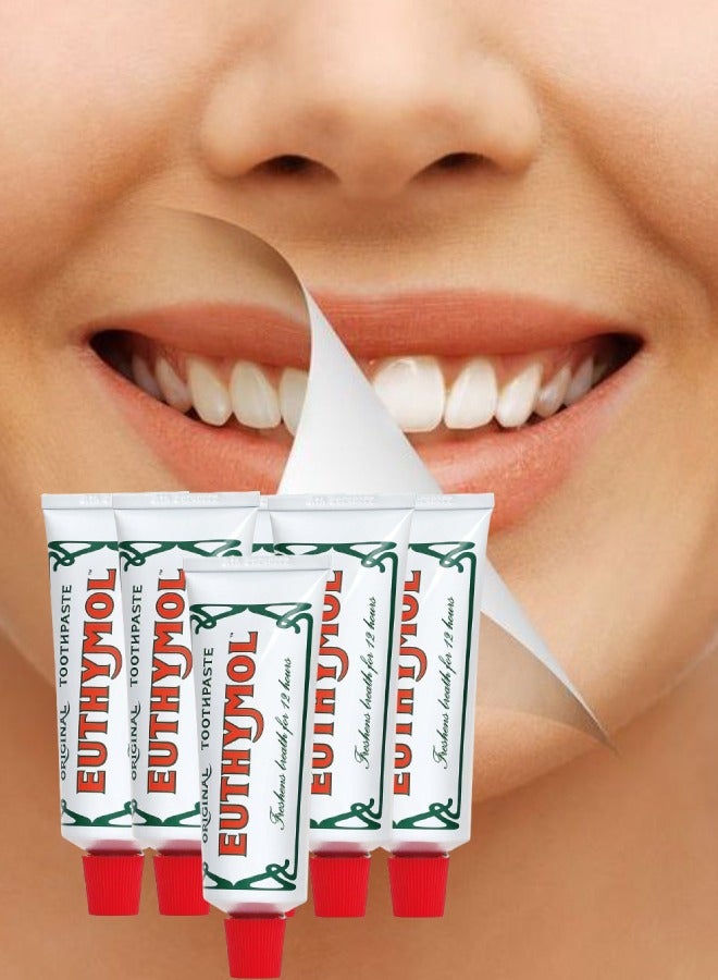 يوثيمول 6 قطع معجون أسنان ايوثيمول الأصلي 75مل - Image 1