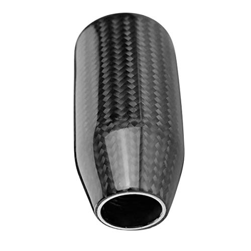 Sakali Universal Carbon Fiber Manual or Automatic Car Gear Shift Knob Shifter Lever Black - Image 3