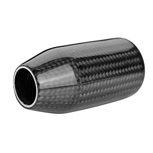 Sakali Universal Carbon Fiber Manual or Automatic Car Gear Shift Knob Shifter Lever Black - Image 2