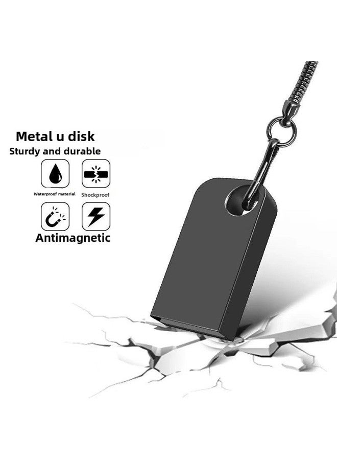 Metal Waterproof Creative U Disk Shell Engraved LOGO Mini U Disk Shell Enterprise Advertising U Disk Shell-Color:Bright Chrome-Capacity:Single Shell  - Image 4