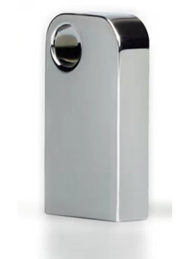 Metal Waterproof Creative U Disk Shell Engraved LOGO Mini U Disk Shell Enterprise Advertising U Disk Shell-Color:Bright Chrome-Capacity:Single Shell  - Image 1