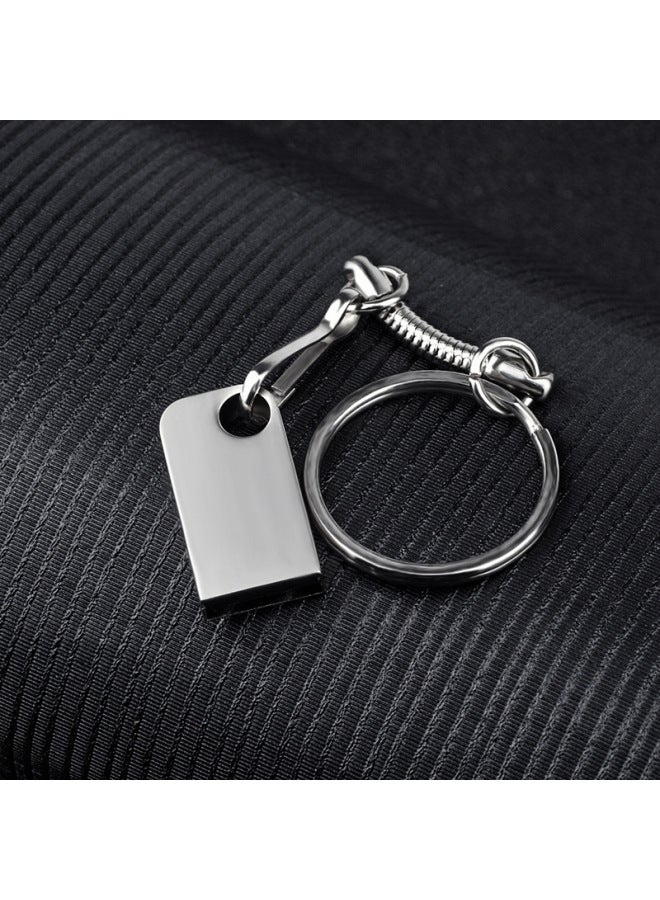 Metal Waterproof Creative U Disk Shell Engraved LOGO Mini U Disk Shell Enterprise Advertising U Disk Shell-Color:Bright Chrome-Capacity:Single Shell  - Image 5