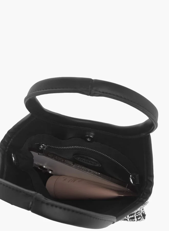 MISSY Womens Missy Embellished Crossbody Bag With Magnetic Closure And Detachable Strap