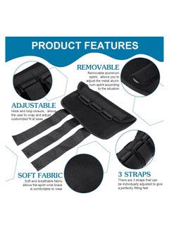KASTWAVE Carpal Tunnel Wrist Brace Support Removable Metal Wrist Splint, 2 Pieces Three Adjustable Compression Straps for Tendinitis, Sports Injuries, Pain Relief (Left and Right Hand)  - Image 3