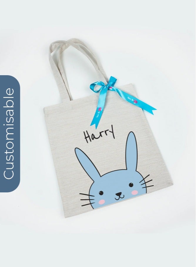 Share the Love Easter Bunny Tote Bag - Personalised Shopping & Everyday Carry Bag - Image 1