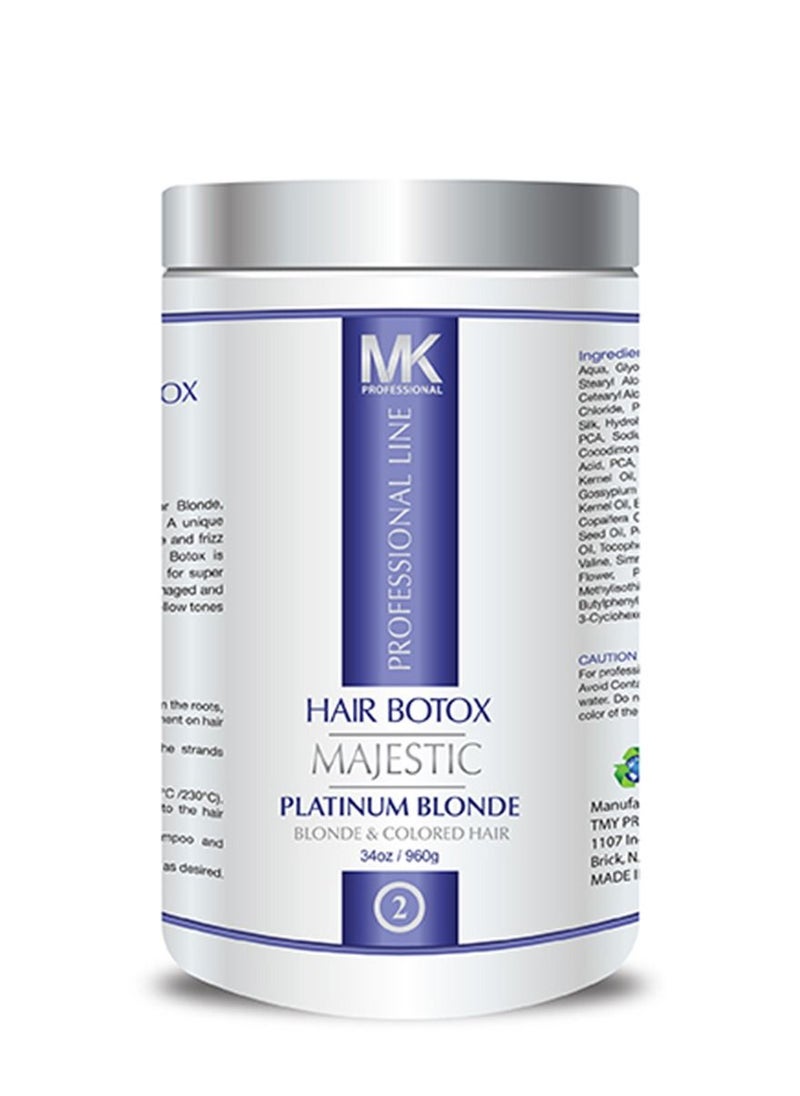 Majestic MK Hair Botox Platinum Blonde Treatment 960g 