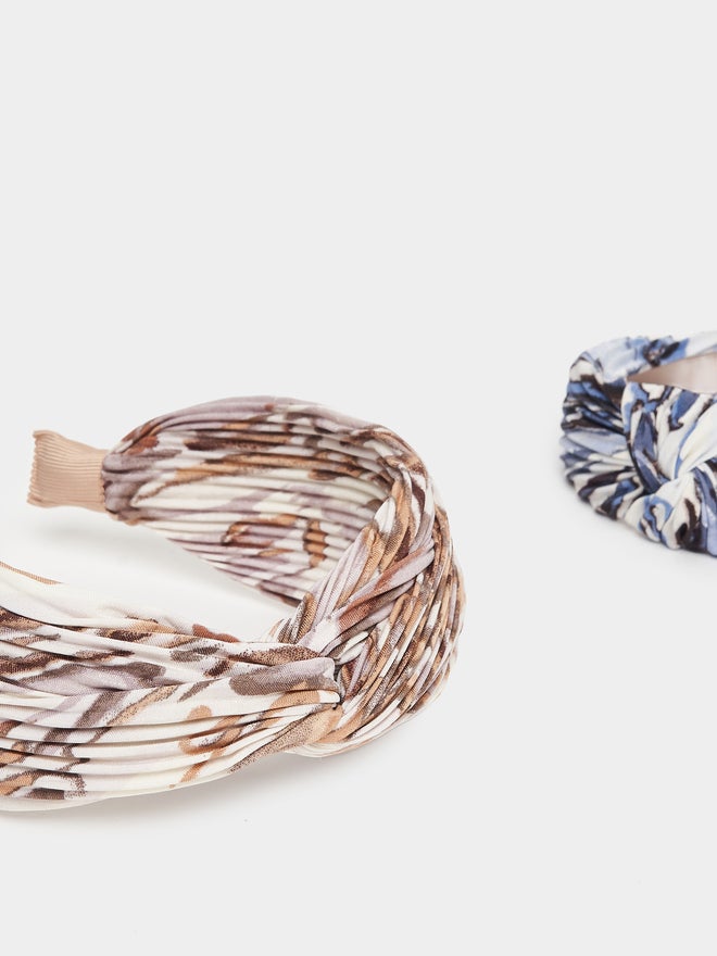 Styli Styli Set of 2 - Printed Knot Detail Headband  - Image 5