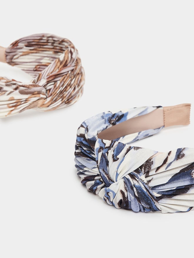 Styli Styli Set of 2 - Printed Knot Detail Headband  - Image 4