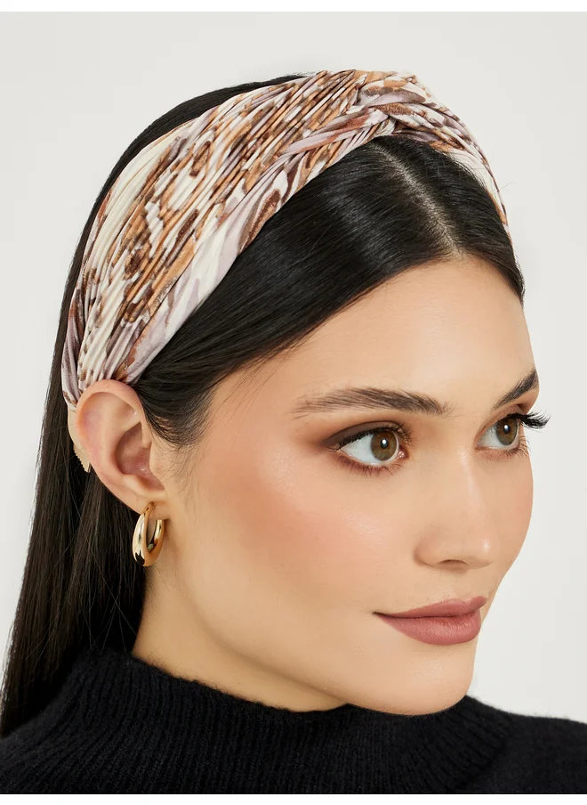 ستايلي Styli Set of 2 - Printed Knot Detail Headband