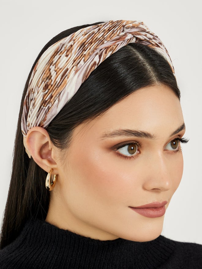 Styli Styli Set of 2 - Printed Knot Detail Headband  - Image 2