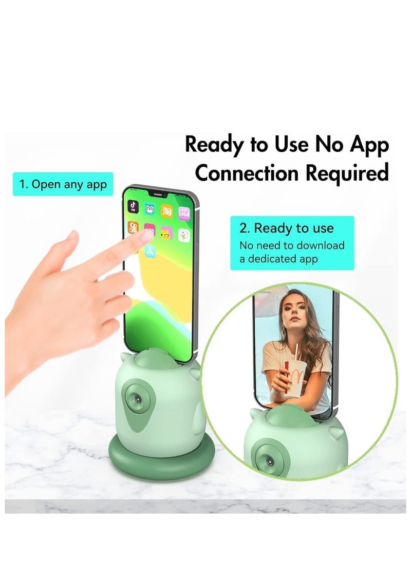 360 Degree Intelligent Mobile Phone Stabilizer - Camera Gimbal with AI Tracking, Portable Smartphone Stabilizer for Smooth Video Recording, Green  - Image 5