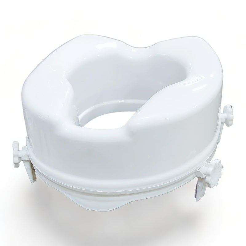 Madison Commod Elevator 6" Inch | Commod Raiser | Raised Toilet Seat | Commode Raiser 6 INCH 4 Clips ADDS More Stability and Safety - Image 1