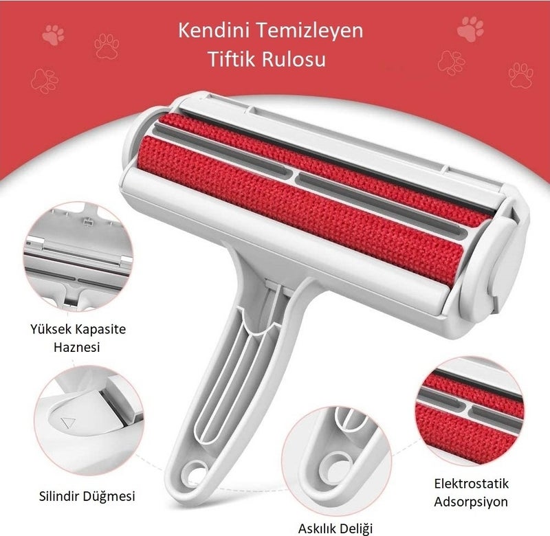 Kapsam Scope Hand Seiner with Bowl Cat Dog Sweater Clothes Clothes Carpet Bedding Lint Cleaner Bristle Dust Collector  - Image 3