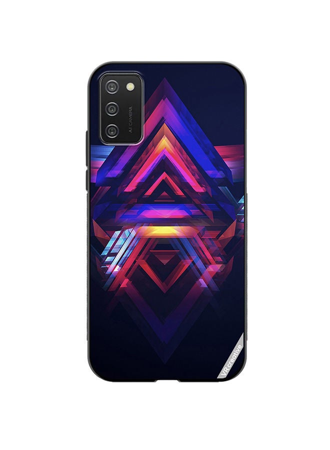 VR CREATIVE Protective Case Cover For Samsung Galaxy A03s Abstract Design Multicolour - Image 1