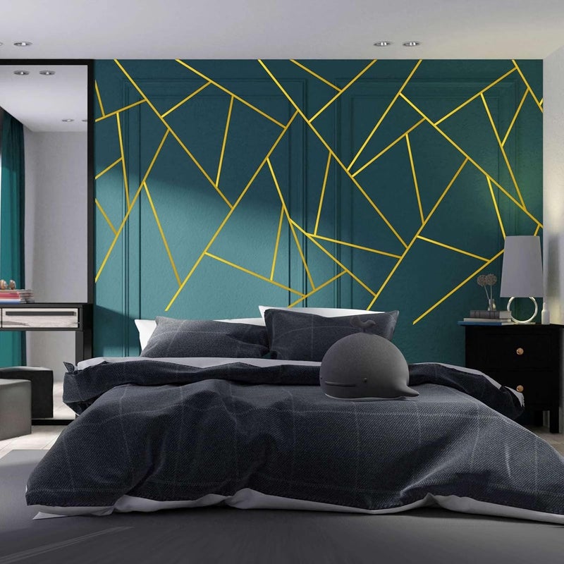 كاست ويف شريط واشي ذهبي، 6 لفات من الشريط الذهبي للأعمال اليدوية، شريط واشي ذهبي معدني للمرايا، شريط معدني ذاتي اللصق لتزيين الجدران، تغليف الهدايا، إطار التلفزيون والأعمال اليدوية (1.2 سم، 150 متر، مرآة) - Image 3