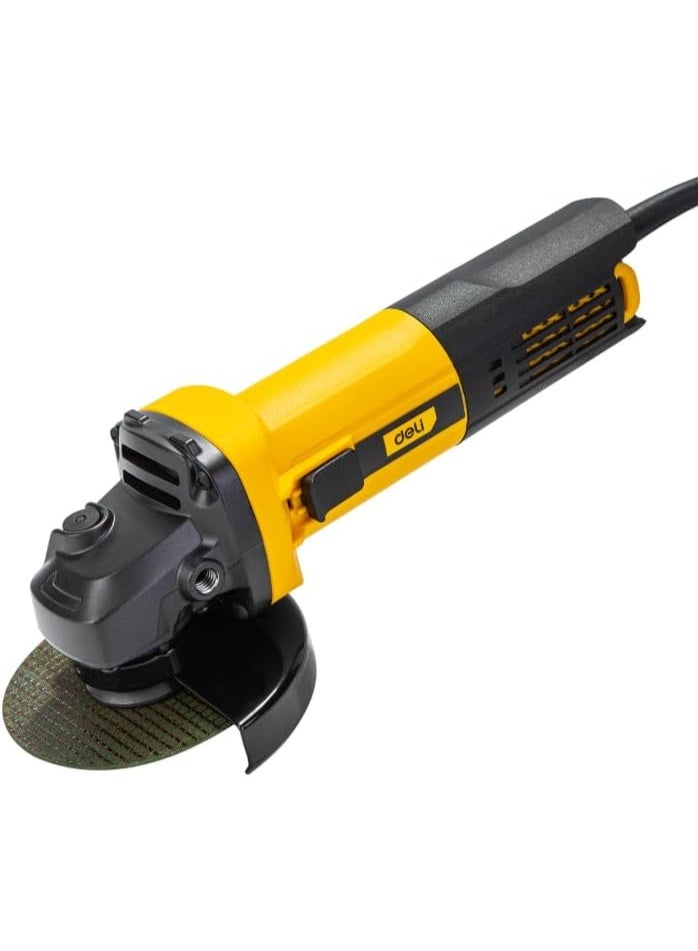 Deli 4.5" 750W Angle Grinder - Professional Power Tool for Cutting Grinding & Polishing | Heavy Duty Metal Work - Image 3