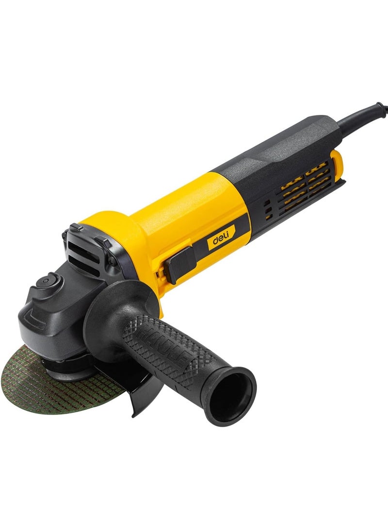 Deli 4.5" 750W Angle Grinder - Professional Power Tool for Cutting Grinding & Polishing | Heavy Duty Metal Work - Image 4
