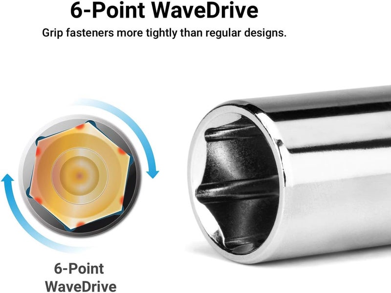 Capri Tools 5/16-Inch Shallow Socket, 3/8-Inch Drive, 6-Point, SAE - Image 3