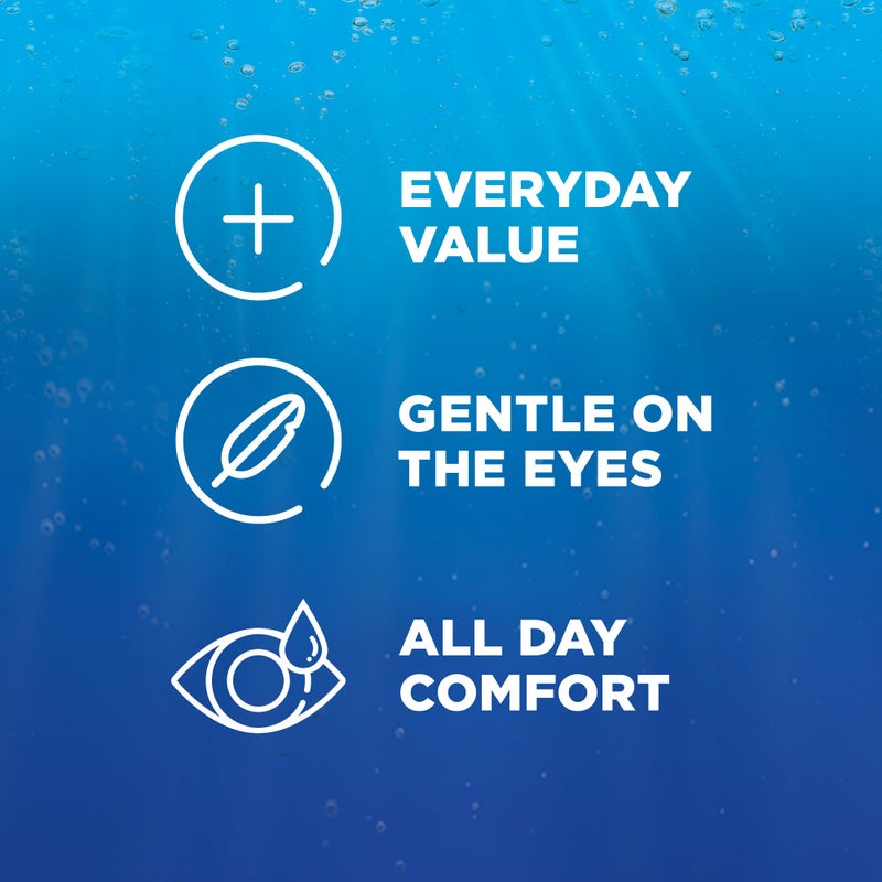 Renu Contact Lens Solution, Advanced Formula, Multi-Purpose Solution with Lens Case, Gently Cleans, Disinfects, Moisturizes & Hydrates Soft Lenses, 16 Fl Oz (Pack of 2) + Travel Size 2 Fl Oz - Image 2