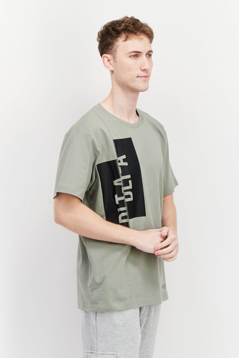 SKECHERS Men Sportswear Fit Short Sleeves Outdoor T-shirt, Light Olive  - Image 4