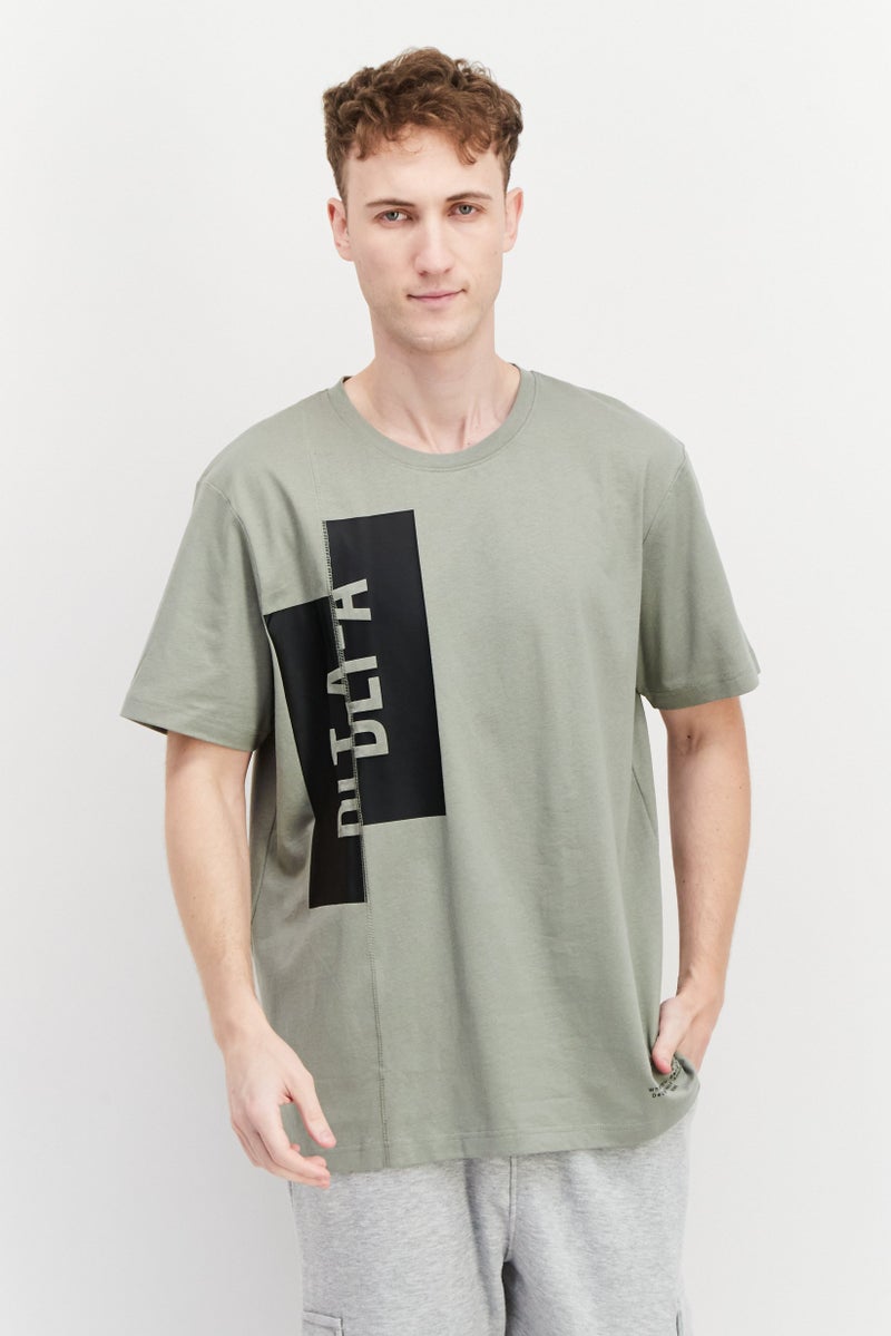 SKECHERS Men Sportswear Fit Short Sleeves Outdoor T-shirt, Light Olive  - Image 1