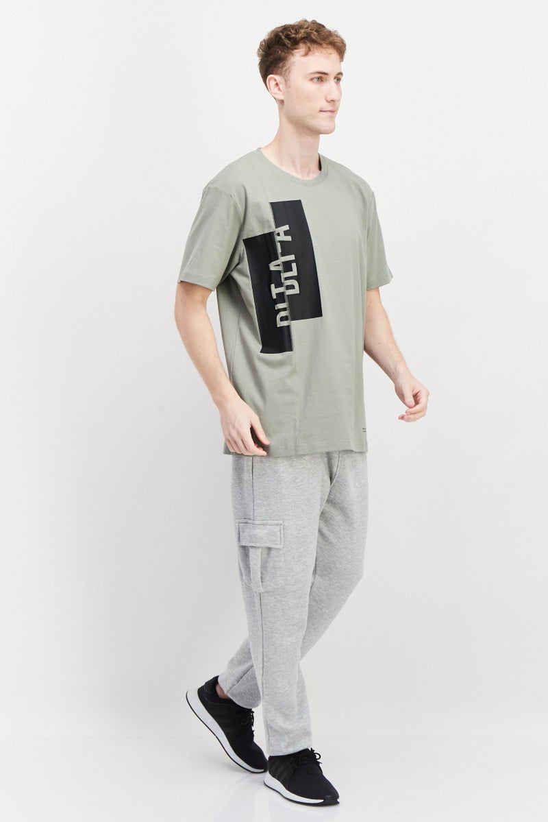 SKECHERS Men Sportswear Fit Short Sleeves Outdoor T-shirt, Light Olive  - Image 3