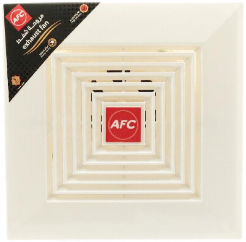 أفس مروحة شفط سقفية AFC مقاس 10 إنش، قدرة 30 واط، جهد 220-240 فولت، مروحة تهوية قوية للمطابخ والحمامات وغرف المعيشة والمكاتب - Image 2