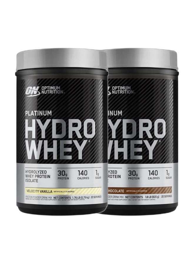 Optimum Nutrition عرض حزمة حصرية - على بلات هايدرو واي شوكولاتة 1.80 رطل وعلى بلات هايدرو واي فانيليا 1.76 رطل - Image 1
