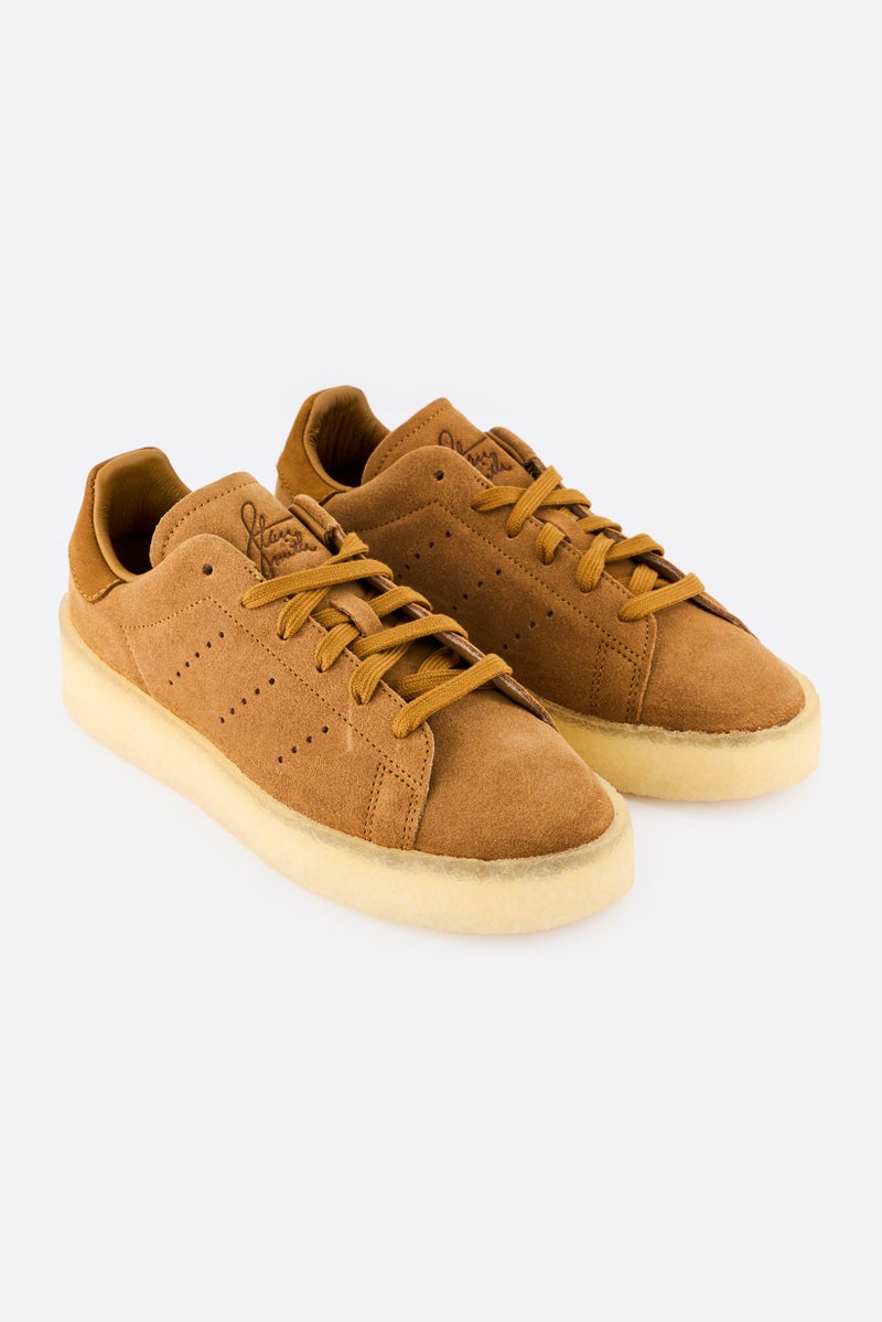 adidas Originals Kids Boy Stan Smith Crepe Lace Up Outdoor Shoes, Brown  - Image 1