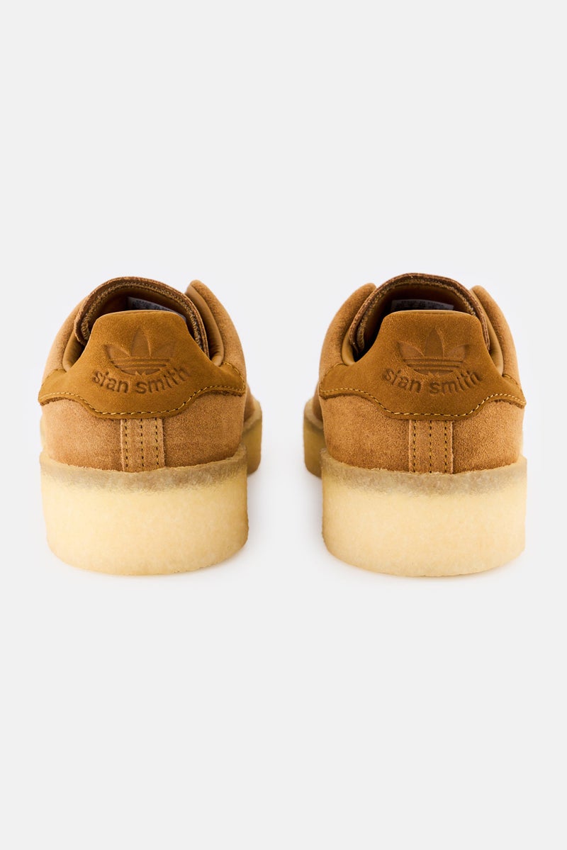 adidas Originals Kids Boy Stan Smith Crepe Lace Up Outdoor Shoes, Brown  - Image 3