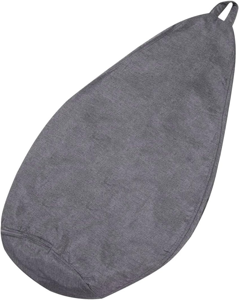 KODENG Large Small Lazy Sofas Cover Chairs Without Filler Linen Cloth Lounger Seat Bean Bag Pouf Puff Couch Tatami Living Room Beanbags (100x120cm) - Image 5