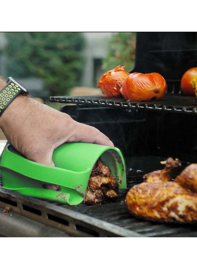 HOMESTAR Food-Grade Silicone Red Heat-Resistant Clip | Anti-Slip & Anti-Cut Safety Pad | Foldable Compact Design | Perfect For Lids/Baking Pans/Steamers | Dishwasher Safe Material | Must-Have For Cooking & Baking | Multi-Purpose Kitchen Tool - Image 3