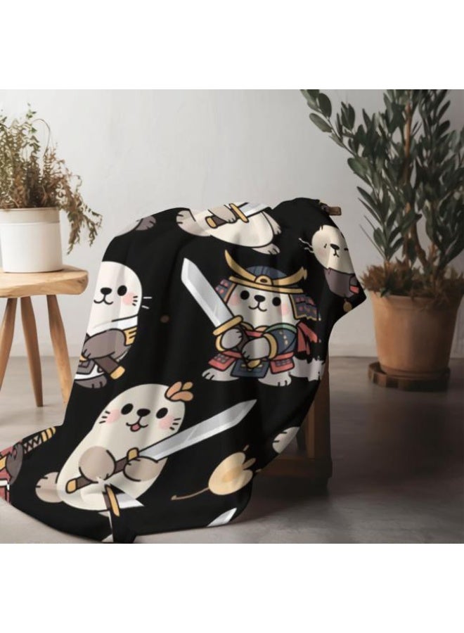 عام بطانية رقيقة من الفانيلا الكرتونية للأطفال والرضع (دافئة ومريحة، ومناسبة للنوم والألعاب) 70 سم * 100 سم - Image 4