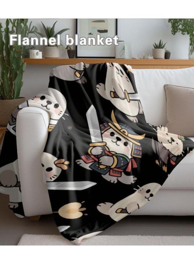 عام بطانية رقيقة من الفانيلا الكرتونية للأطفال والرضع (دافئة ومريحة، ومناسبة للنوم والألعاب) 70 سم * 100 سم - Image 3