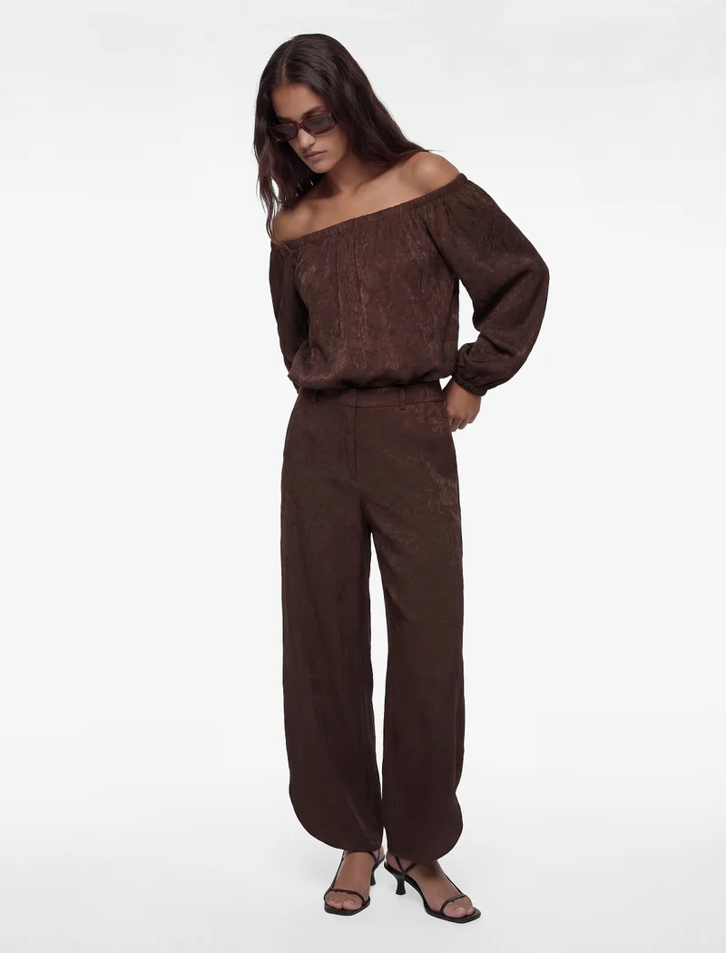 كوتون Satin Blouse