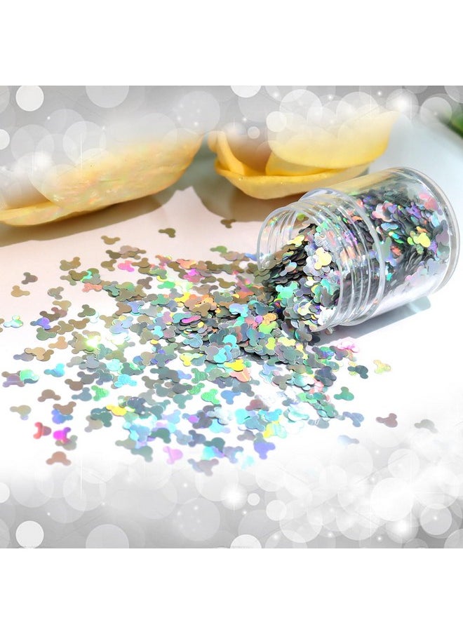 2G Chunky Glitter Mickey Mouse Shaped Confetti Nail Charms Holographic Sequins Stickers Sparkle For Diy Crafts Nail Art Decoration Party Face Body Make Up Resin Laser Silver - pzsku/ZA438546DFB1398CBF2A3Z/45/_/1721023597/9c9f87ac-918d-4282-9257-d9f2c8e5d4dd