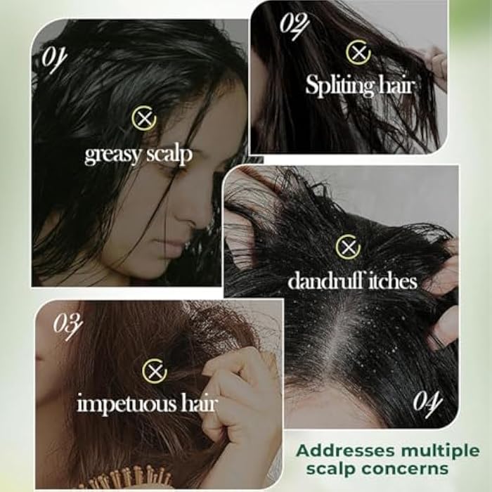 2025 New Nature Seven Green Soap Triangle Shampoo Bar, Usman Grass Shampoo Conditione Bar, Calming & Strengthens Hair for Women and Mens, Natural Plant-Based Solid Soap (3 pcs) - Image 4