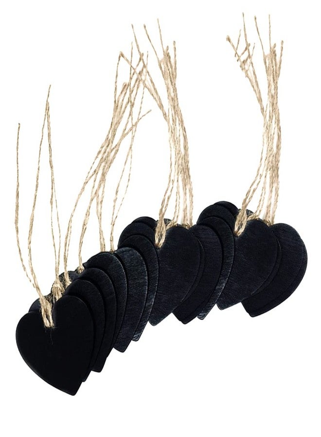 آيتش مجموعة من 15 قطعة من لوحات السبورة الصغيرة على شكل قلب، لوحات معلقة مزدوجة الجوانب، لوحات رسائل، لافتات، حفلات الزفاف، الحفلات، ديكورات المنزل والحديقة - Image 1