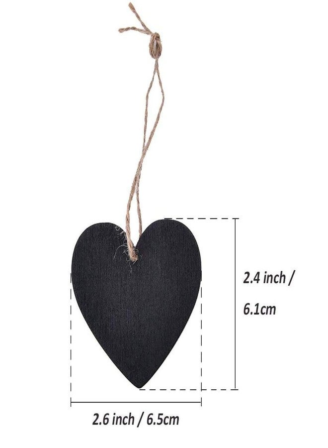 آيتش مجموعة من 15 قطعة من لوحات السبورة الصغيرة على شكل قلب، لوحات معلقة مزدوجة الجوانب، لوحات رسائل، لافتات، حفلات الزفاف، الحفلات، ديكورات المنزل والحديقة - Image 3