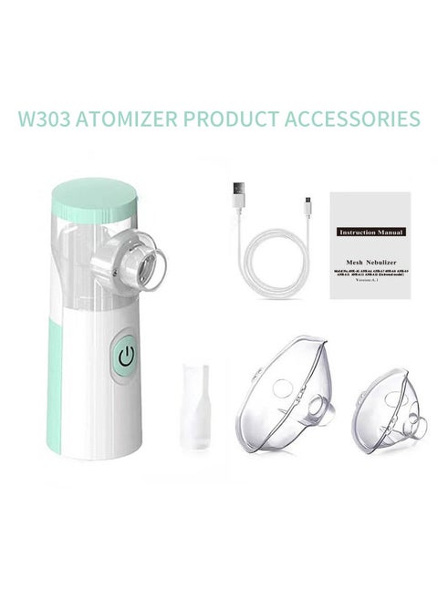 Nebulizer Machine for Adults and Kids, Portable and Handheld Mesh Nebulizer for Breathing Problems with 3 Masks, Ultrasonic Mesh Nebulizer
