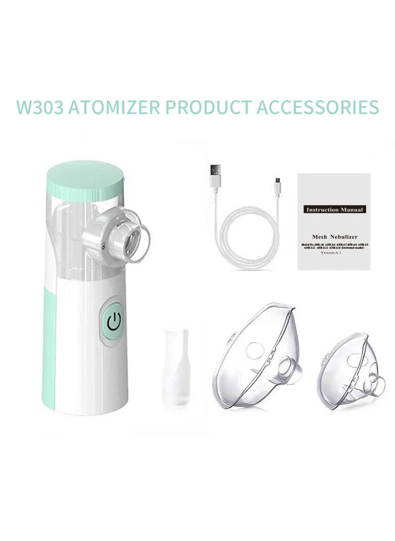 Generic - Nebulizer Machine for Adults and Kids, Portable and Handheld Mesh Nebulizer for Breathing Problems with 3 Masks, Ultrasonic Mesh Nebulizer - Image 1