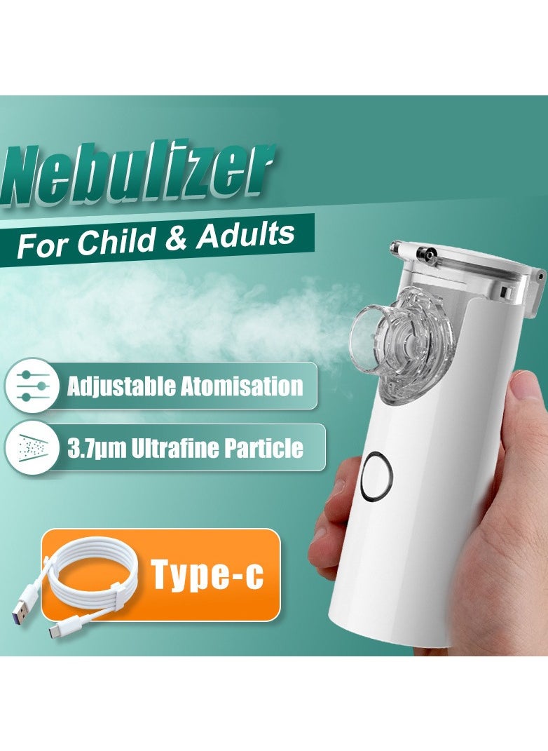 Generic - Nebulizer Machine for Adults and Kids, Portable and Handheld Mesh Nebulizer for Breathing Problems with 3 Masks, Ultrasonic Mesh Nebulizer - Image 1