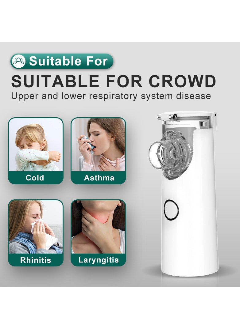 Generic - Nebulizer Machine for Adults and Kids, Portable and Handheld Mesh Nebulizer for Breathing Problems with 3 Masks, Ultrasonic Mesh Nebulizer - Image 1