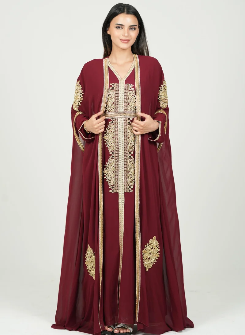 AL BENT AL SHARQIEH embroidered kaftan dress jalabia