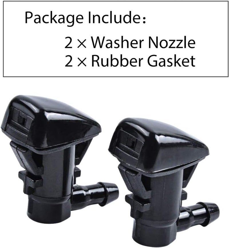 OTUAYAUTO Windshield Washer Nozzles Replacement for Jeep Grand Cherokee 2005-2016, Chevy Malibu 05-13, Pontiac G6 05-10, Saturn Aura 07-10 Fluid Spray Jet Kit Fit OEM 55372143AB 15247800 (Pack of 2) - Image 4
