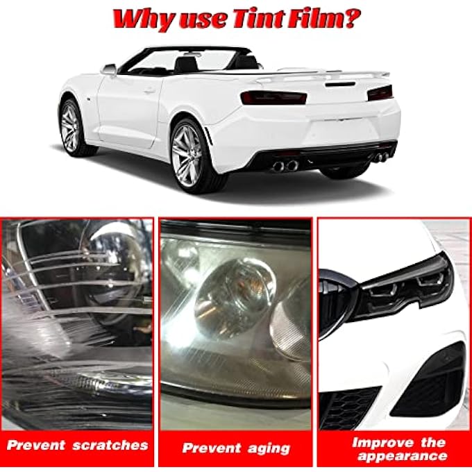 rayihni Precut Vinyl Overlay Tint Kit Film Fit For Hyundai Sonata 20202022 Full Taillight With Gloss Dark Smoke Wrap Cover Vinyl Decals Exterior Parts And Accessories Full Taillight - Image 5