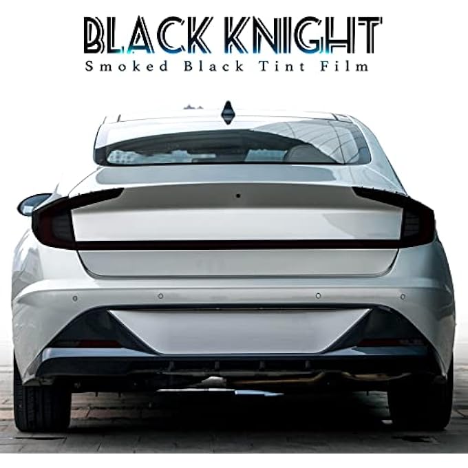 rayihni Precut Vinyl Overlay Tint Kit Film Fit For Hyundai Sonata 20202022 Full Taillight With Gloss Dark Smoke Wrap Cover Vinyl Decals Exterior Parts And Accessories Full Taillight - Image 4