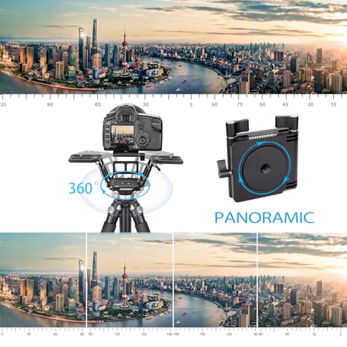 INNOREL ZH7 Z Flex Tilt Tripod Head Aluminum Alloy Flexible Multiple Angles Panoramic Folding Z Type Head with Adjustment Knob for DSLR Camera Camcorder Slider Rail Load 11.0lb/5kg - Image 5