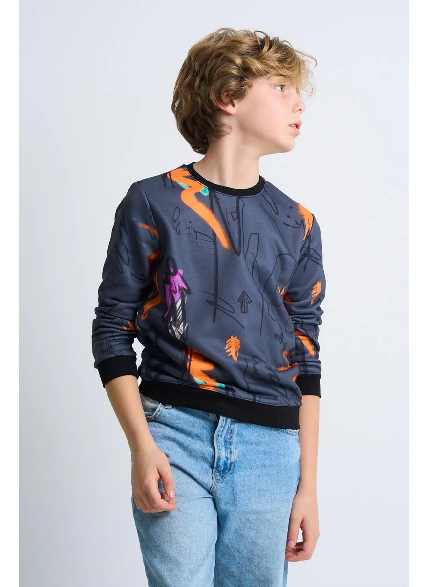 الكسندر جاردي Alexandergardi Printed Patterned Children's Sweatshirt